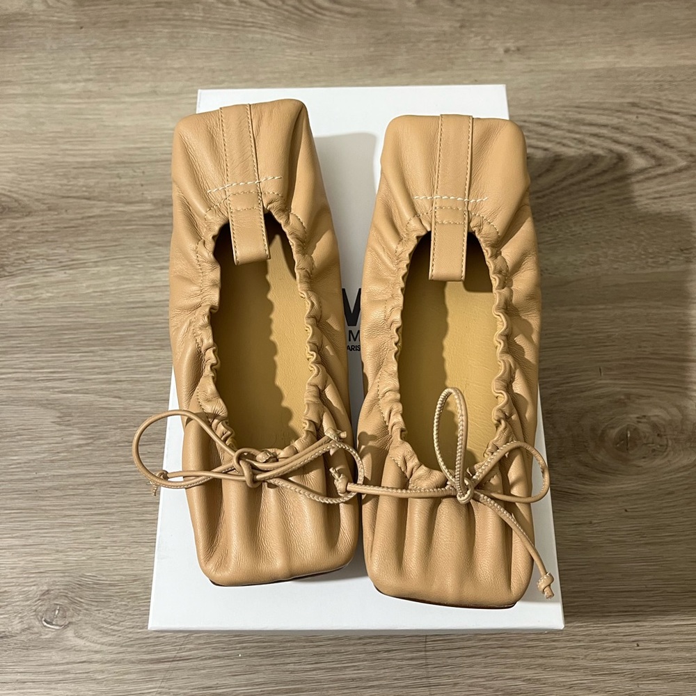 MM6 maison margiela reversed ballerina flats W7.5
